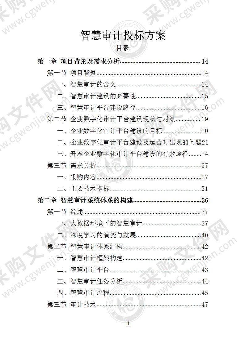 智慧审计投标方案